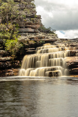 waterfall in the town of Mucuge, State of Bahia, Brazil