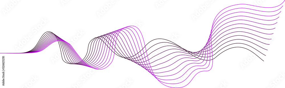 Aufkleber colorful abstract line geometric and wireframe design element