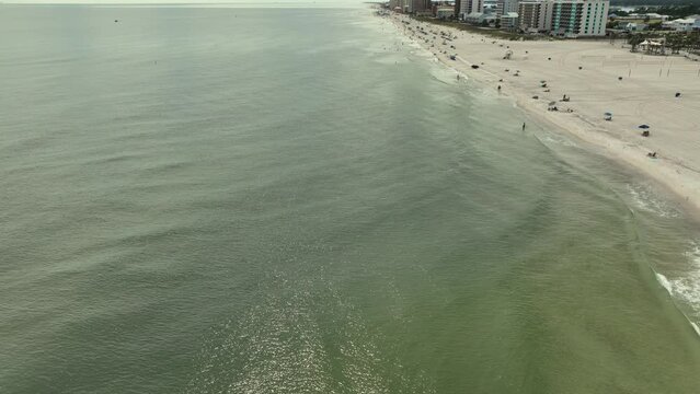 Gulfshore beaches in Alabama aerial view