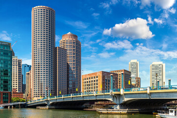 Fototapeta na wymiar Panoramic view of Boston
