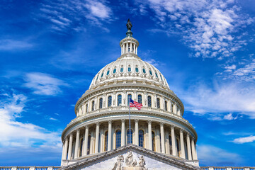 Fototapeta na wymiar The United States Capitol building