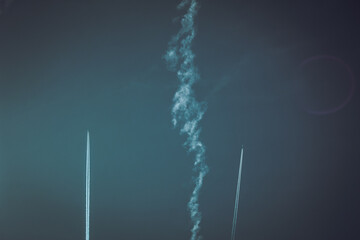 lightning in the sky