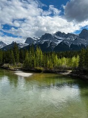 Fototapeta premium lake and mountains