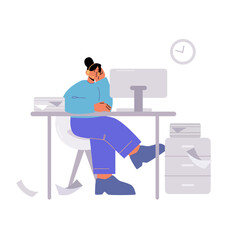 working office woman