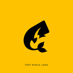 Fast Whale Logo Design