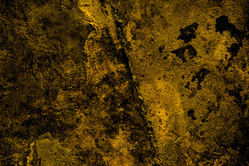 Damaged ancient concrete wall with heavy grunge texture and rust