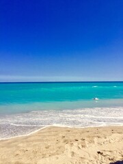 Blue sky, beach and sea
