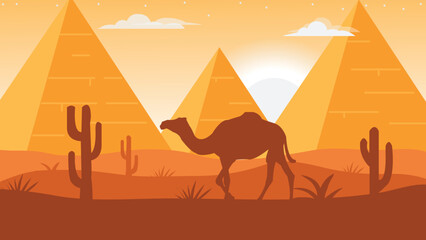 camel in desert