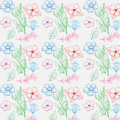 seamless pattern with roses