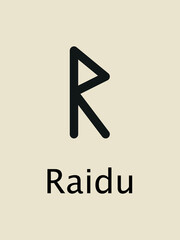 Runes Raidu. Complete collection of Rune alphabet, futhark. Writing ancient Germans. Vector Mystical symbols. 
Esoteric, occult, magic illustration for Tattoos.
