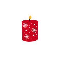Red Christmas Candle