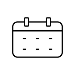 calendar icon in a thin line, financial and business design element