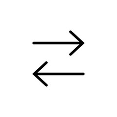 mobile data icon design, basic ui ux interface design element in simple thin line.
