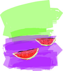 illustration of a slice of watermelon