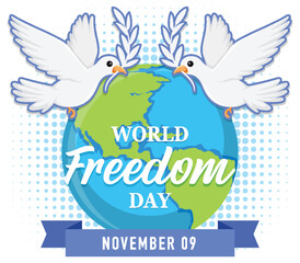 World Freedom Day Logo Design