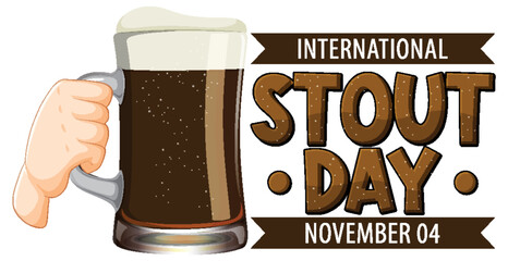 International Stout Day Banner Design