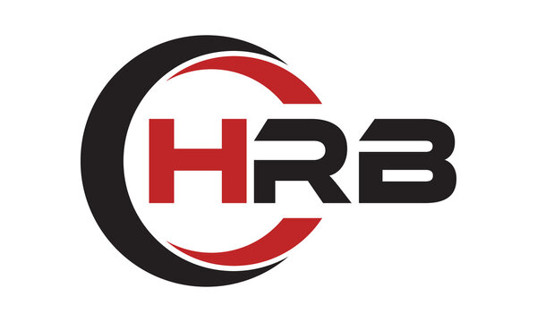 HRB three letter swoosh logo design vector template | monogram logo | abstract logo | wordmark logo | letter mark logo | business logo | brand logo | flat logo | minimalist logo | text | word | symbol