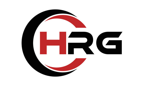 HRG three letter swoosh logo design vector template | monogram logo | abstract logo | wordmark logo | letter mark logo | business logo | brand logo | flat logo | minimalist logo | text | word | symbol