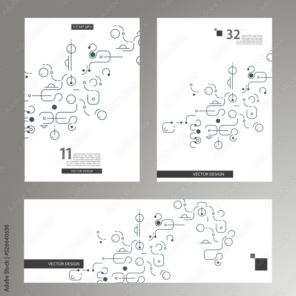 Poster abstract background with simple shapes. modern design template with space for text. minimal stylish 