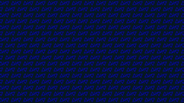 Triangular shape, blue, moving background, abstract, footage, 4k.