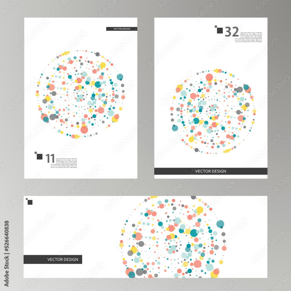 Poster halftone monochrome pattern with dots. minimalism, vector. background for posters, websites, busines