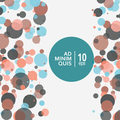 Vector modern design. Circle connection template background