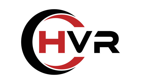 HVR three letter swoosh logo design vector template | monogram logo | abstract logo | wordmark logo | letter mark logo | business logo | brand logo | flat logo | minimalist logo | text | word | symbol
