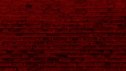 Plakat red brick wall - irregular pattern