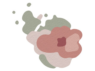 Set of floral elements Flowers and green leaves Wedding concept - flower poster flowers invitation preparation vector for greeting card or invitation design