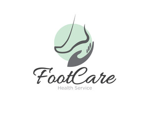 Obraz premium foot care logo designs simple modern for foot medical center and health service