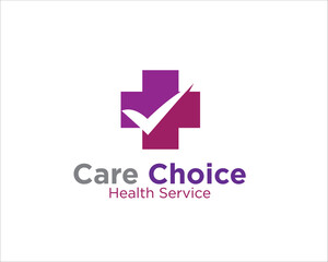 care choice for medical service and health care logo designs simple modern