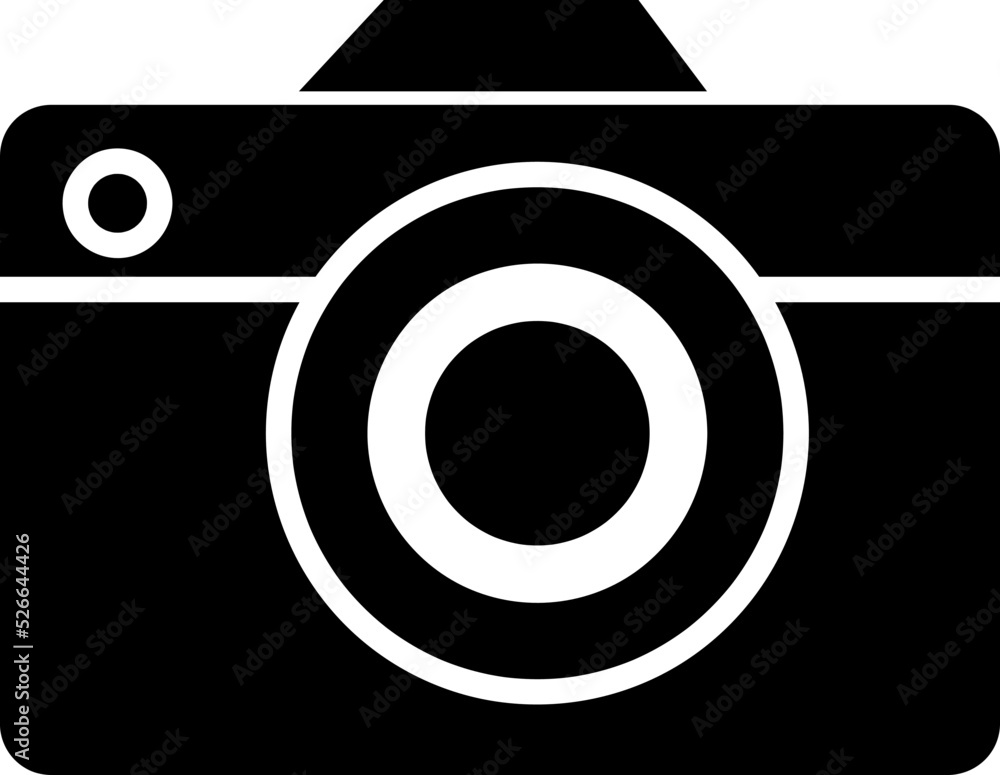 Poster camera outline icon on white background. editable stroke. vector illustration..eps
