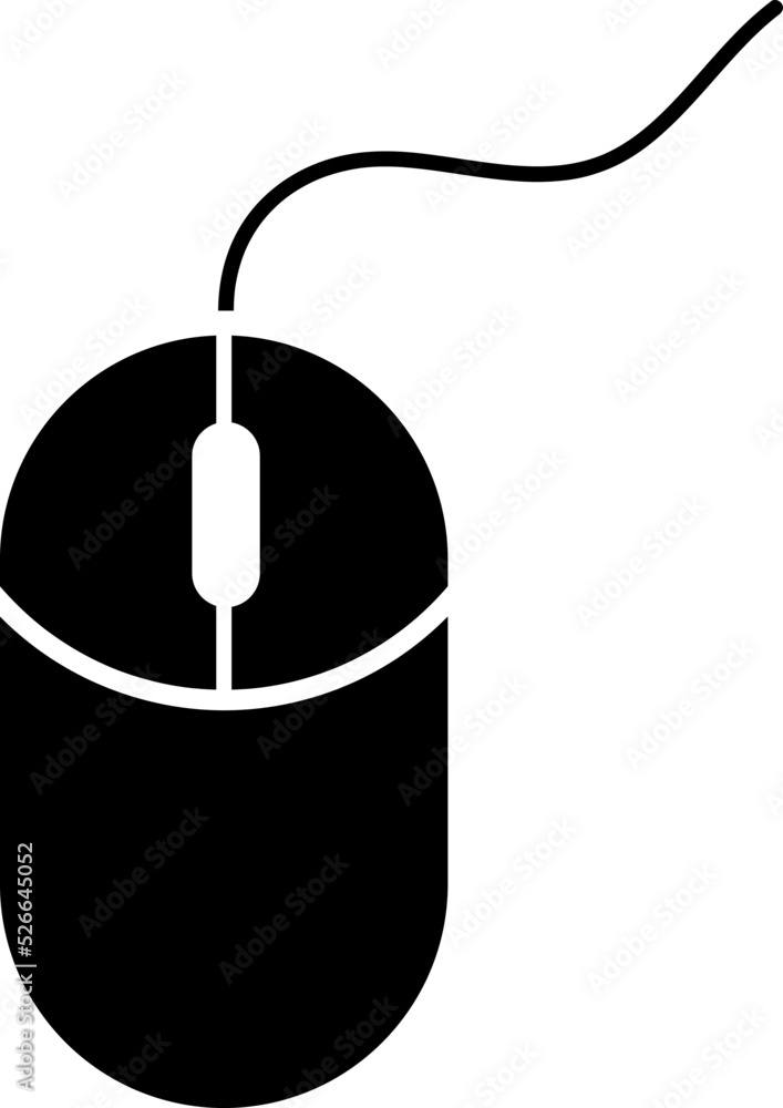 Poster computer mouse icon vector illustration on white background..eps