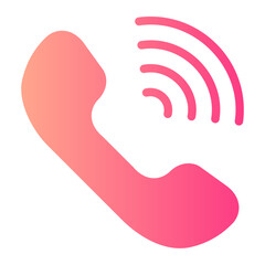 incoming call gradient icon