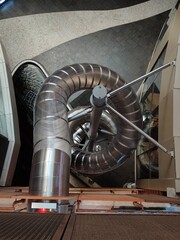 Stainless slide at a shopping center in the city of Makassar