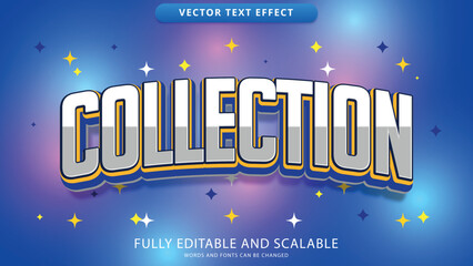collection text effect with gradient color background editable eps file