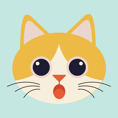 Emoticon Face Cat Kawaii Cute