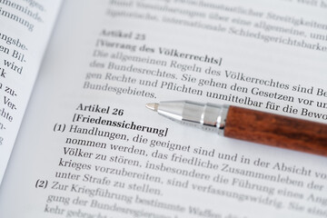 Friedenssicherung Grundgesetz