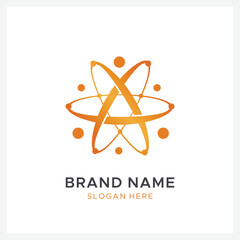 fusion logo design illustration template