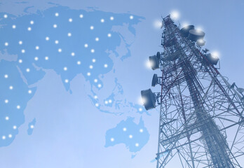 telecommunication mast TV antennas wireless technology