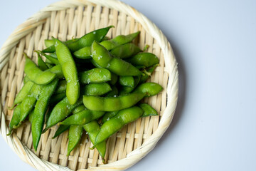 美味しそうな枝豆