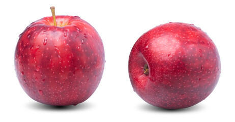 apples on isolated white background with clipping path.