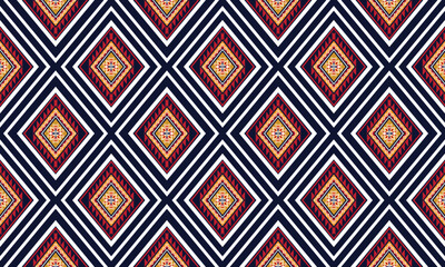 Abstract geometric ethnic pattern design for background,fabric,wrapping,clothing,wallpaper,Batik,carpet,embroidery style.