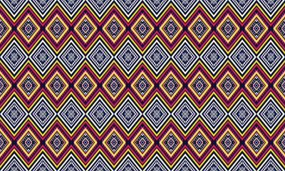 Abstract geometric ethnic pattern design for background,fabric,wrapping,clothing,wallpaper,Batik,carpet,embroidery style.