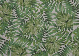 Naklejka na ściany i meble palm leaf pattern