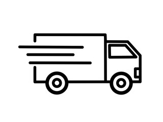 delivery truck icon with simple design