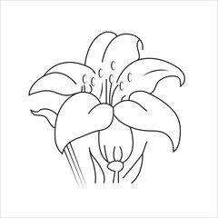 Flower Coloring page for kids