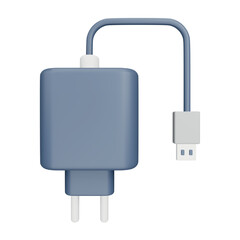 Charger 3d rendering isometric icon.