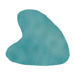 Organic water color earth tone green frame for element. 
paper border copy space.  boho shape element .