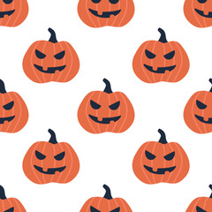 Seamless pumpkin background. Pumpkin background for Halloween party